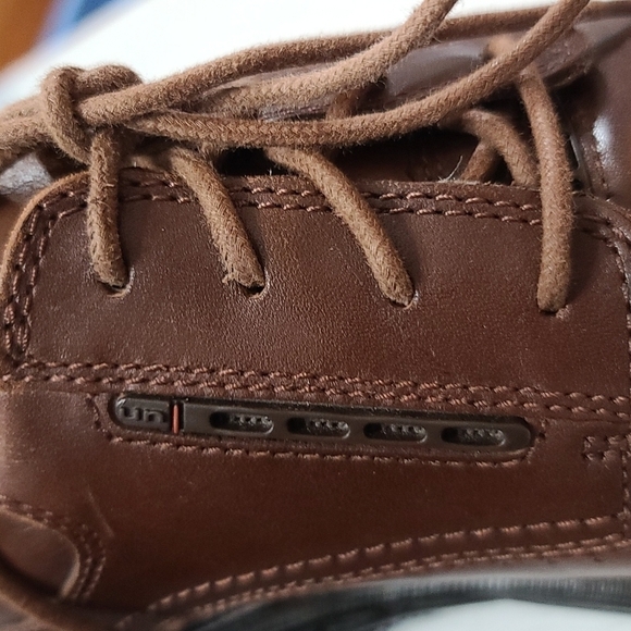 Clarks Unstructured Mens Casual Dress Shoes Brown Lace-up Size 10 EUC - Picture 9 of 11